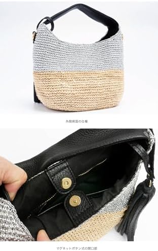 ヴィオラドーロ MIRO 2wayラフィアトートバッグ、かごバック VIOLAd'ORO 最大37%☆11/19限定 正規品 ヴィオラドーロ かごバッグ